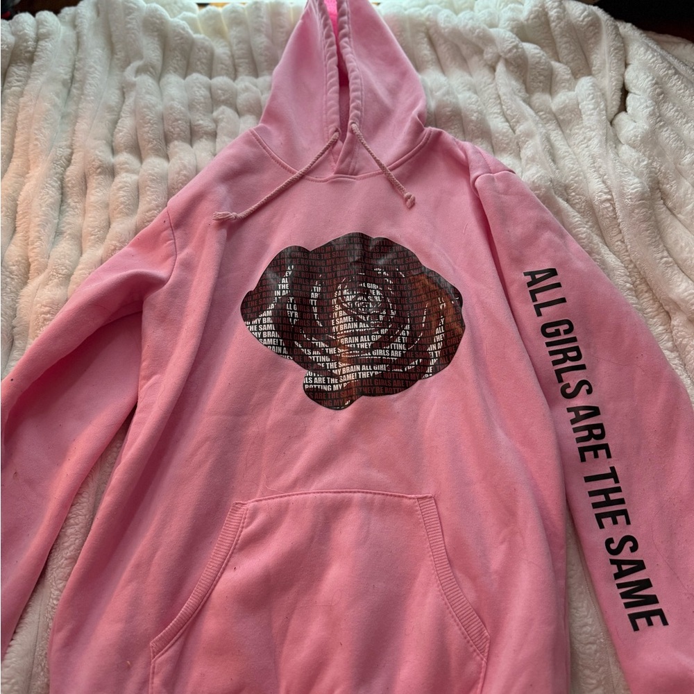 Pink Graphic Hoodie